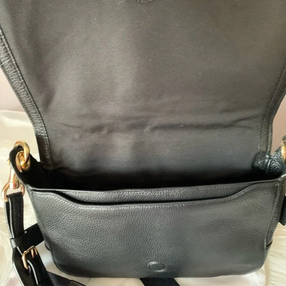 Coach Black Pebbled Leather Crossbody Bag - Picture 9 of 12